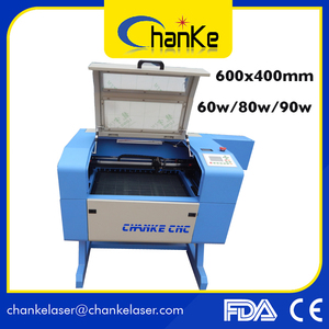 CK6040 samll Co2 laser engraving machine for Glass Rubber Paper Fabic