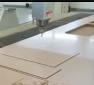 cnc router cutting MDF for 50mm