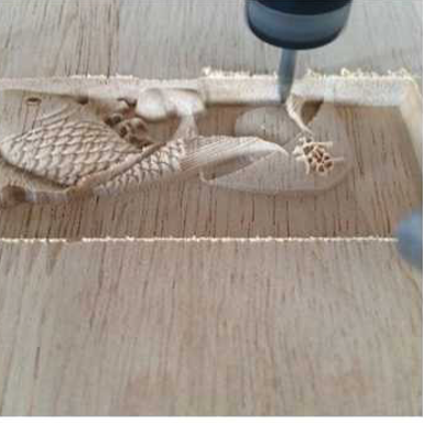 3D wood engraving
