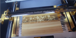 mini laser engraving on wood plate