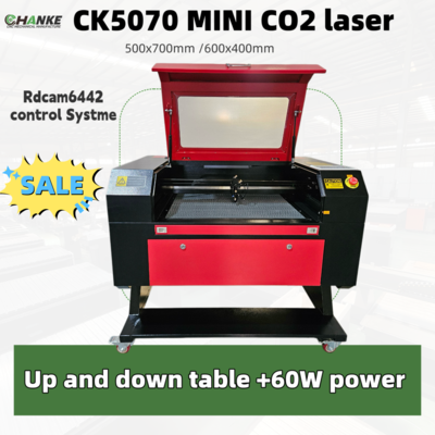 CK6090 Co2 Laser Engraving Machine for acrylic leather Wood Board plasitc